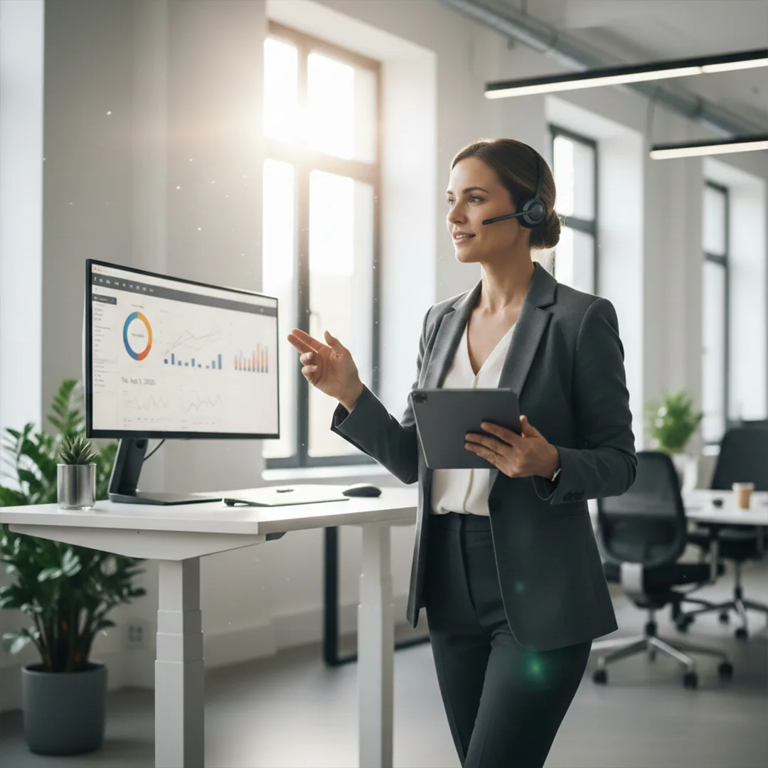 Multitasking productivity with wireless headsets