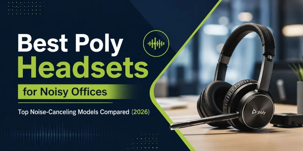 Best Poly Headsets for Noisy Offices: Top Noise-Canceling Models Compared (2026)