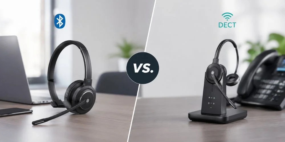 Bluetooth VS. DECT Wireless Headsets: Key Differences Explained