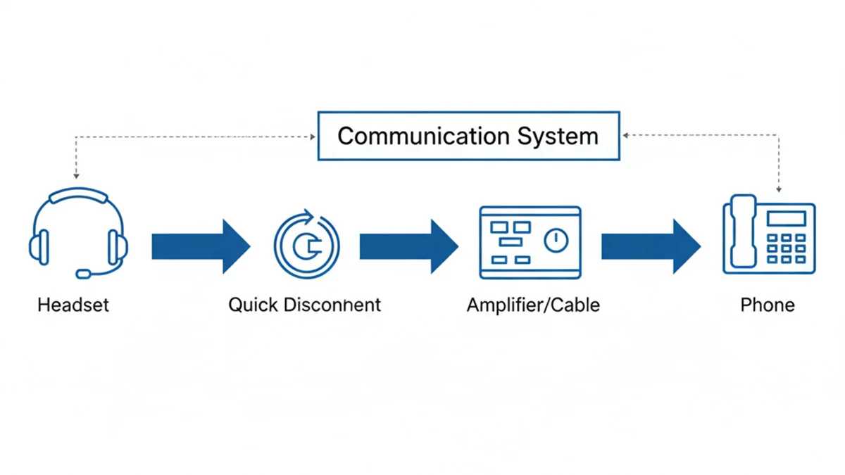 Corded headset components for Cisco phones
