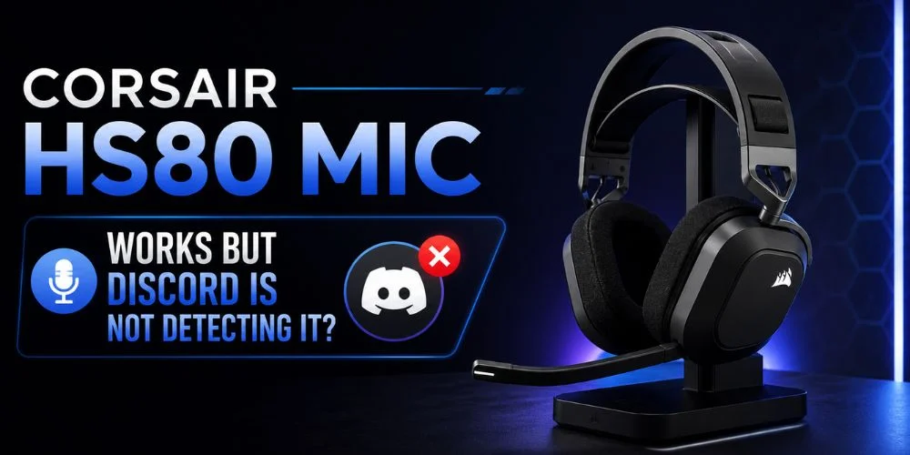 Corsair HS80 Mic Works But Discord Is Not Detecting it? Find Solutions