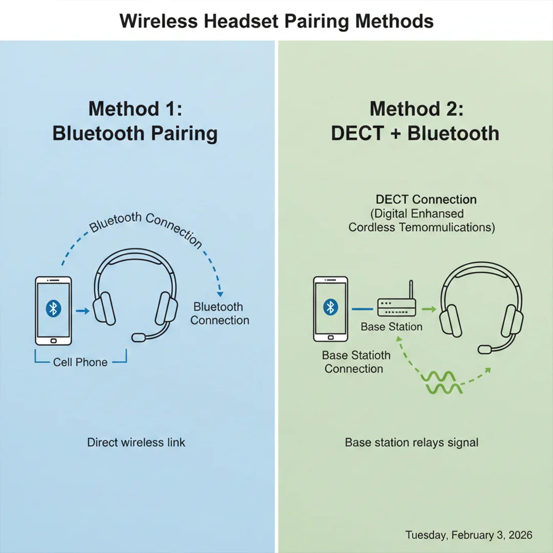 Headset pairing options