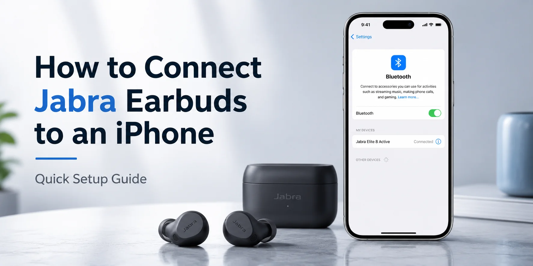 How to Connect Jabra Earbuds to an iPhone