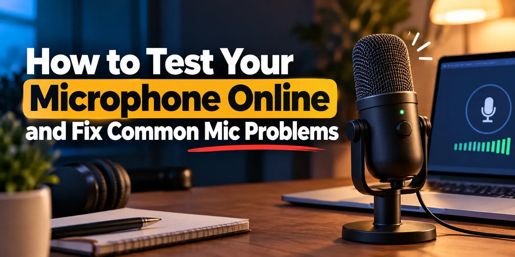 How to Test Your Microphone Online and Fix Common Mic Problems