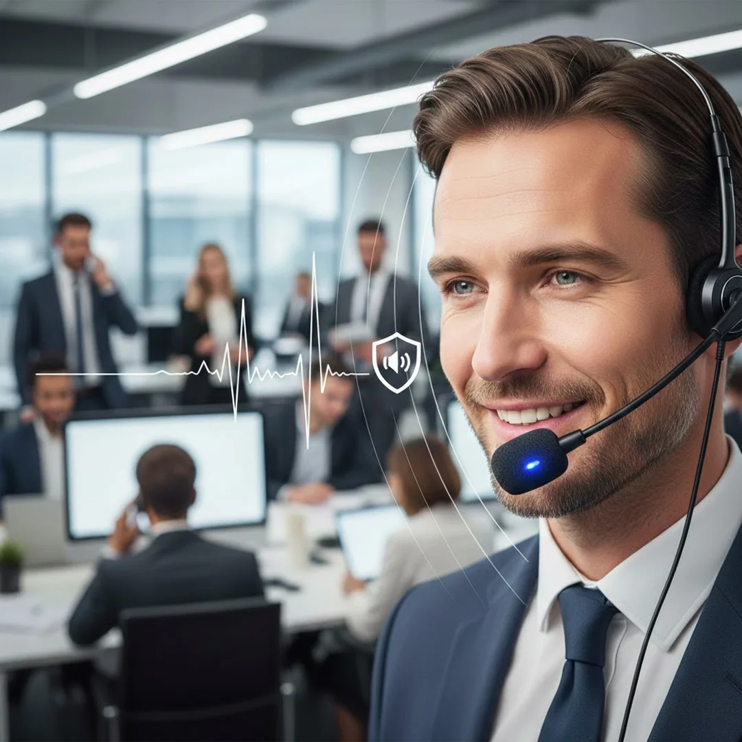 Noise cancelling microphone crystal clear