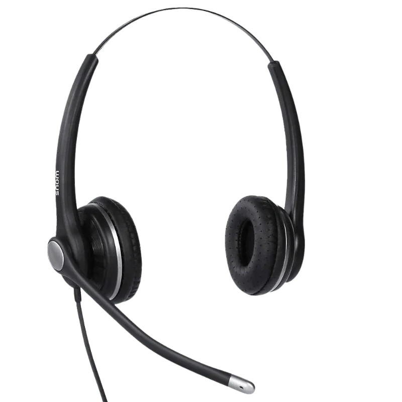 A100D Wired Binural Headset with QD RJ9