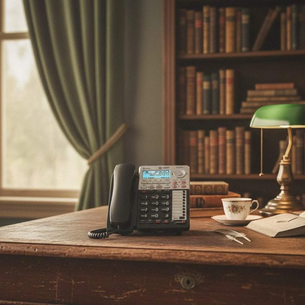 AT&T ML17939 2-Line Corded Office Phone System with Answering Machine and Caller ID/Call Waiting