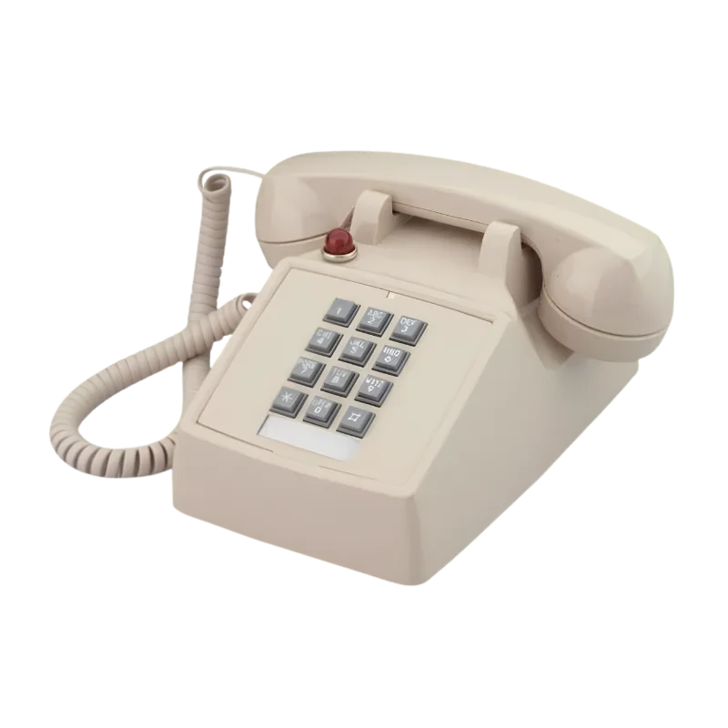 Cortelco Desk Phone with Message Waiting Light - Ash