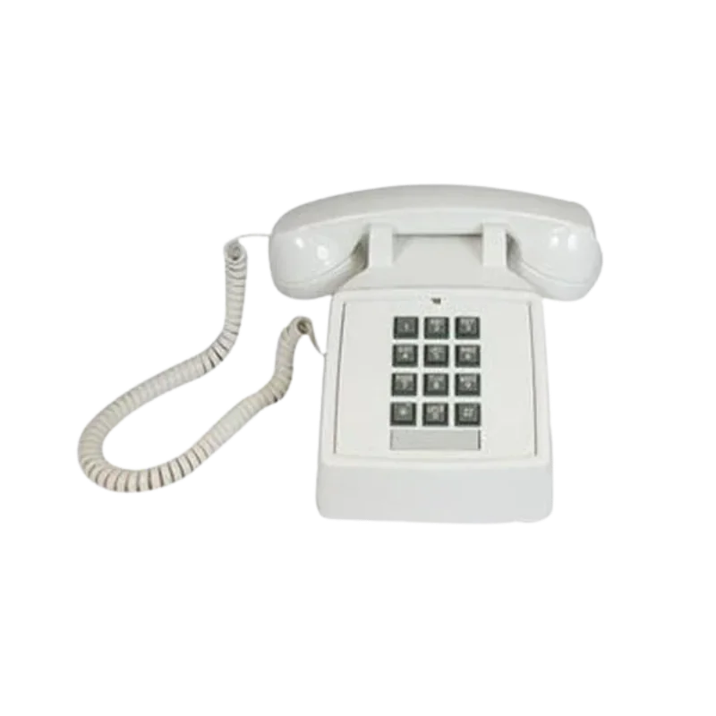 Cortelco Desk Phone with Volume - White