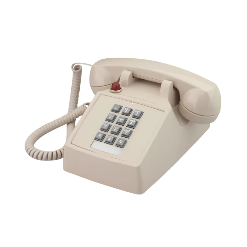 Cortelco Desk Telephone with Message Waiting Light - Ash