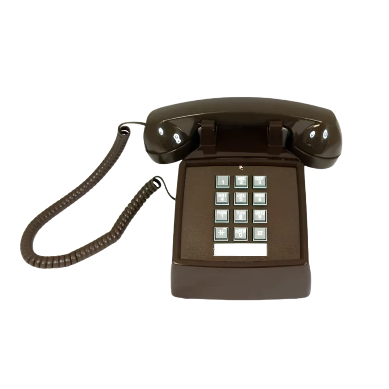 Cortelco Desk Telephone with Volume - Brown