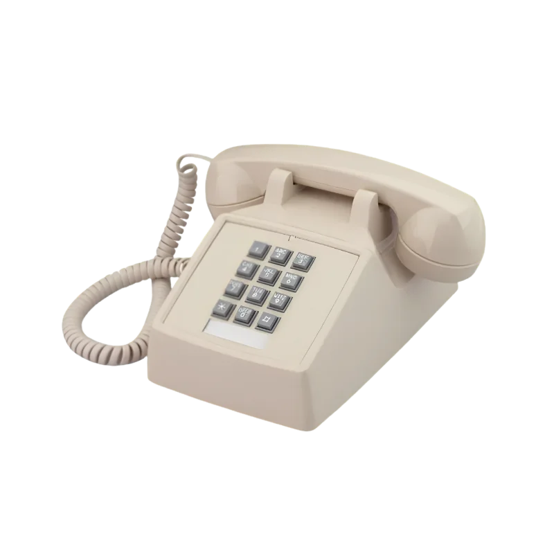 Cortelco Desk Telephone with Volume - IVORY