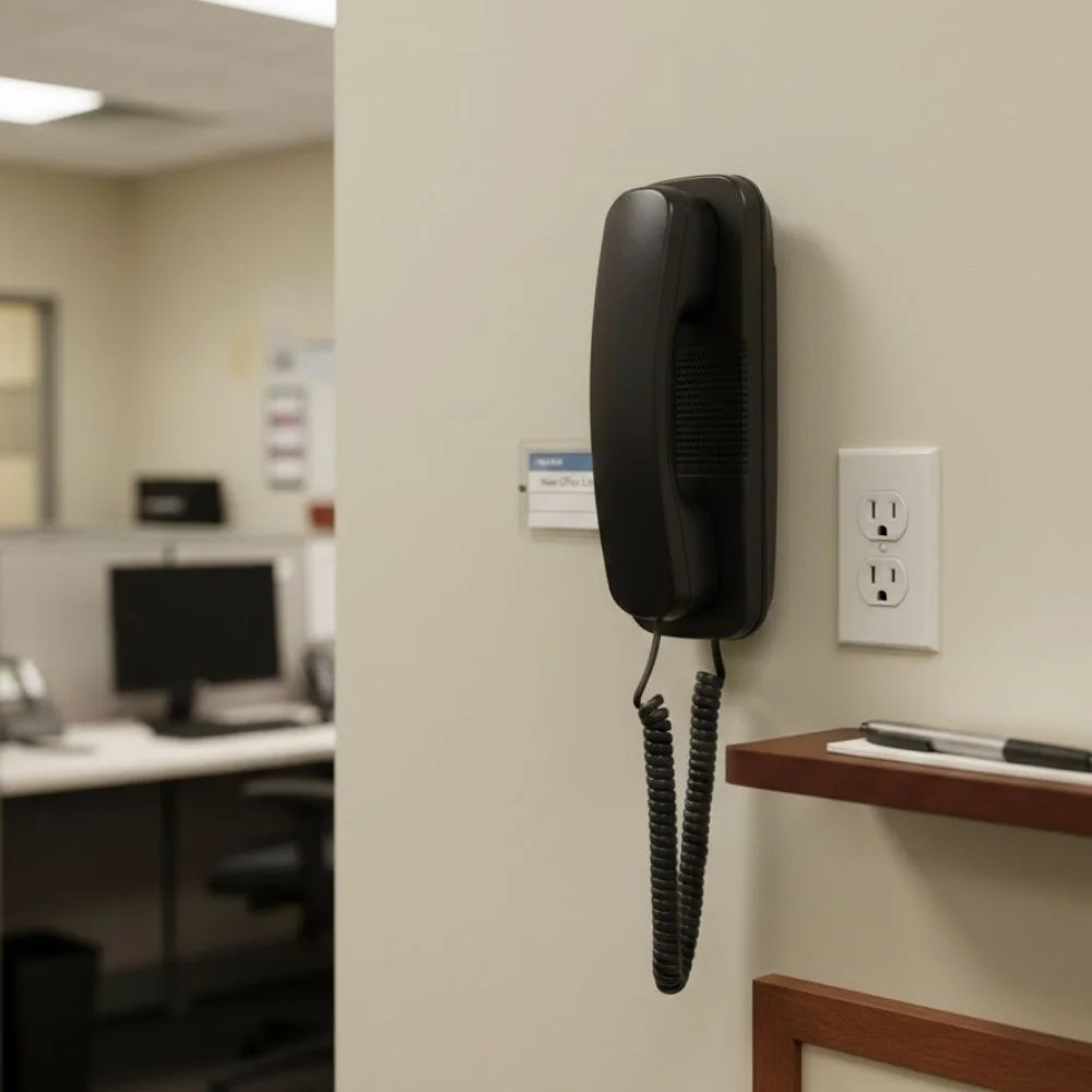 Cortelco Memory Trendline Back Corded Telephone