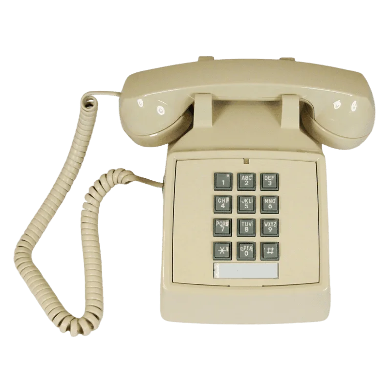 Cortelco Single Line Desk Telephone - Ash