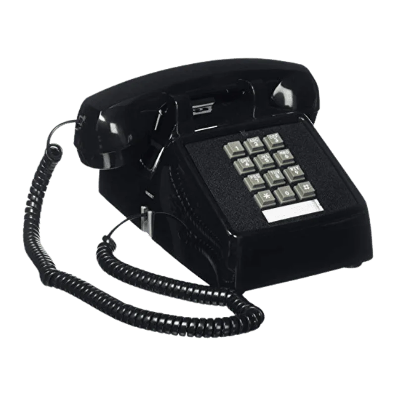 Cortelco Sinlge Line Desk Black Telephone