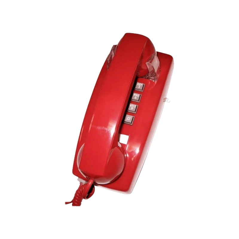 Cortelco Value Line VOE Wall Phone - Red