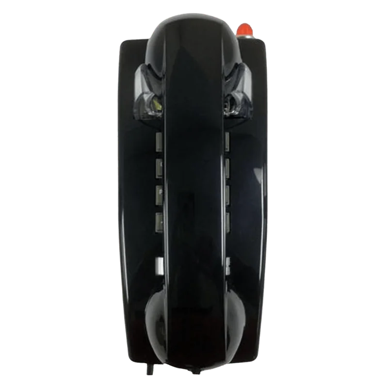 Cortelco Wall Phone with Message Light Black