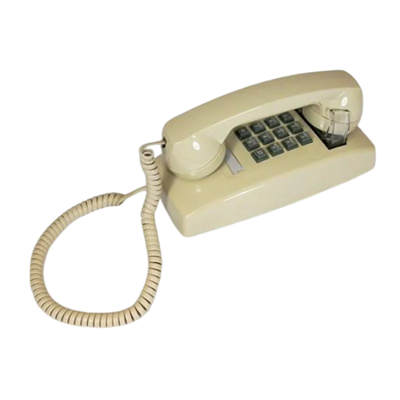 Cortelco Wall Phone with Volume - Ivory