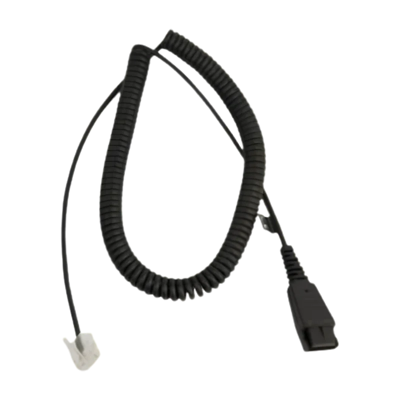 Jabra Biz 2400 QD to RJ9 Coiled Cord Siemens Openstage Phone