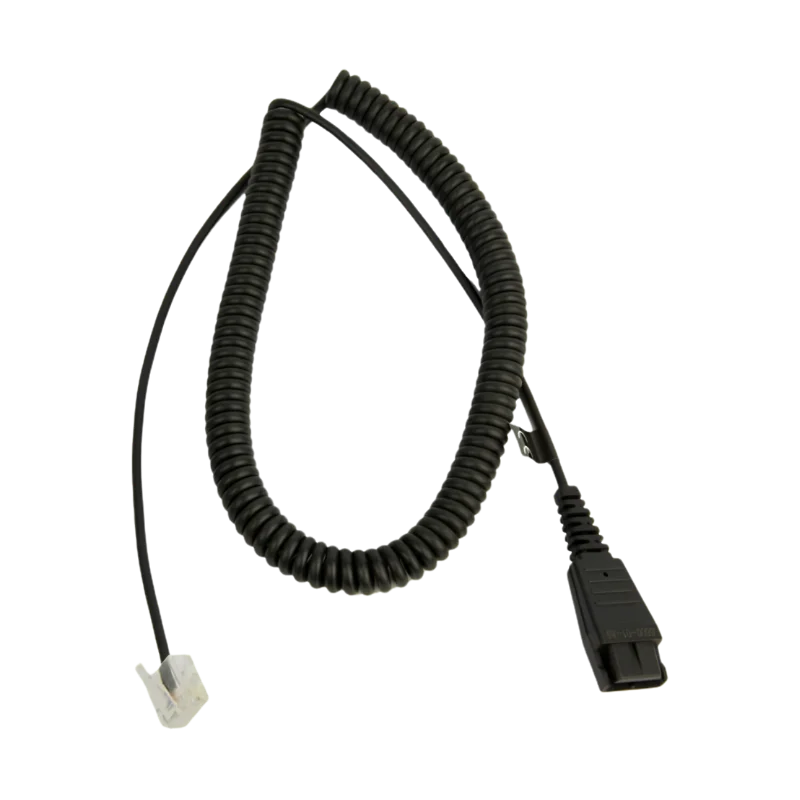Jabra BIZ 2400 Quick Disconnect to RJ-9 Balanced Coiled Cord