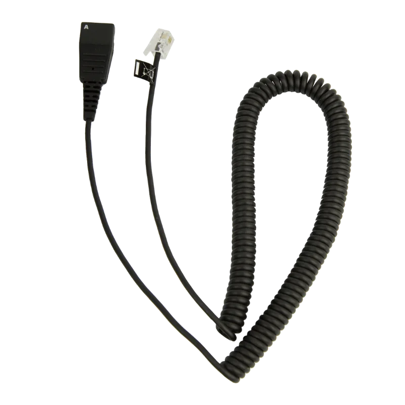 Jabra Corded Adapter QD-RJ-9 Coiled Cord for Cisco 794X/796X/797X