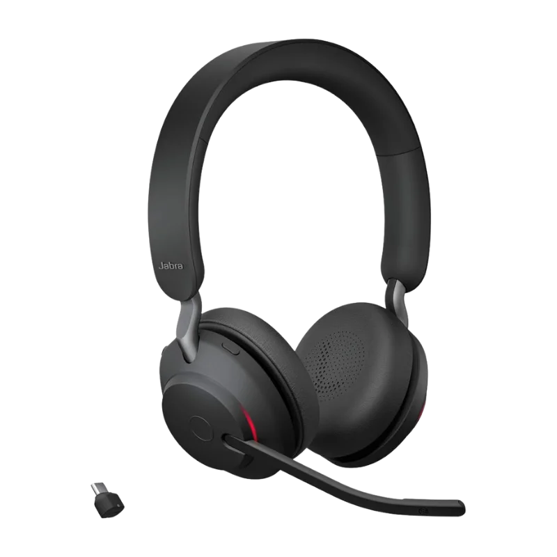 Jabra Evolve2 65 Link380c UC Stereo Stand Black