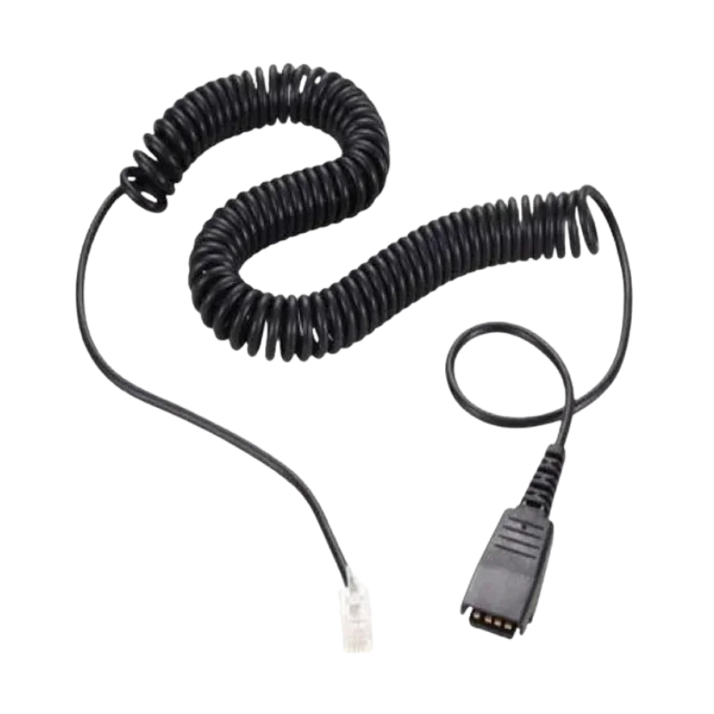 Jabra GN8000 Headset Coil Cord with GN QD