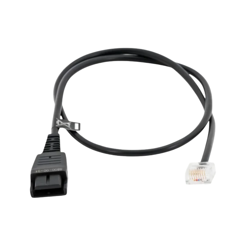 Jabra QD to RJ-45 Straight Cord for Siemens OpenStage Phones