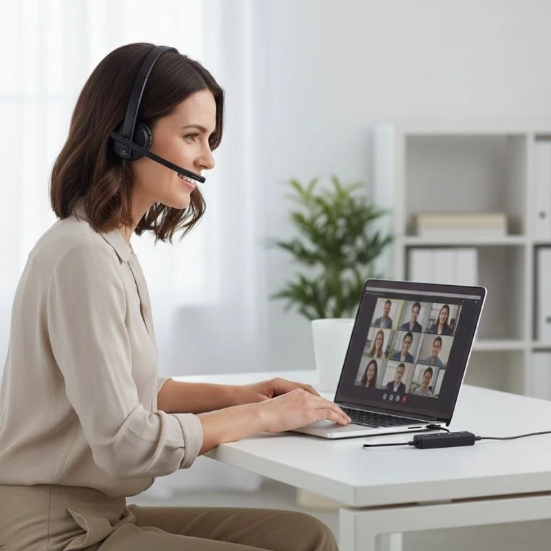 Logitech H570E Mono Wired Headset