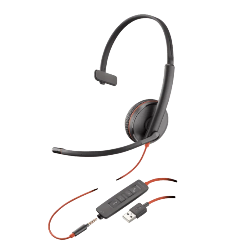 Plantronics Blackwire 3215 USB-A Mono Wired Headset