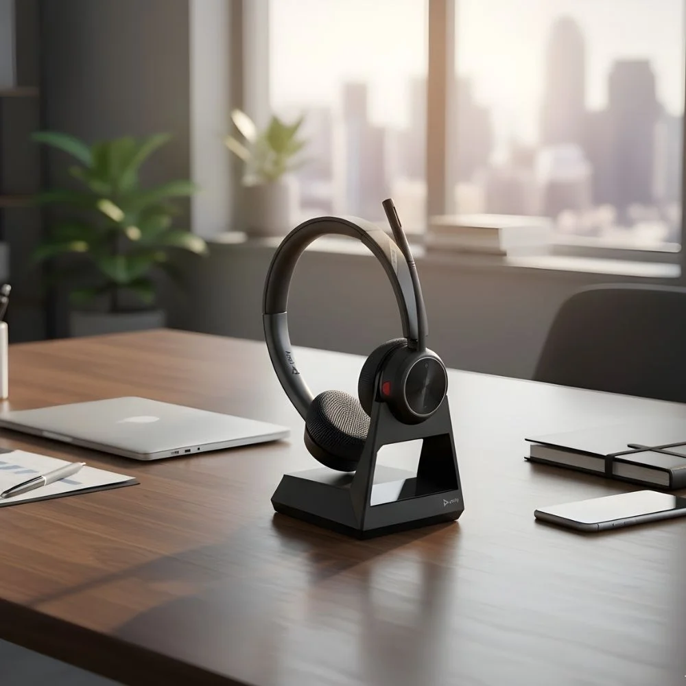 Plantronics Poly Savi 7220 Office Binaural Wireless Headset