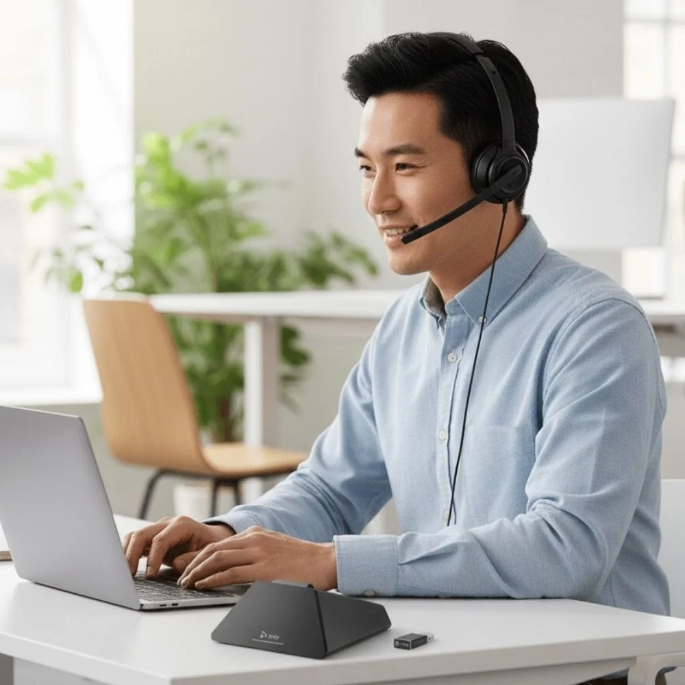 Plantronics Savi 8220 Office UC NC Microphone Stereo Wireless Headset