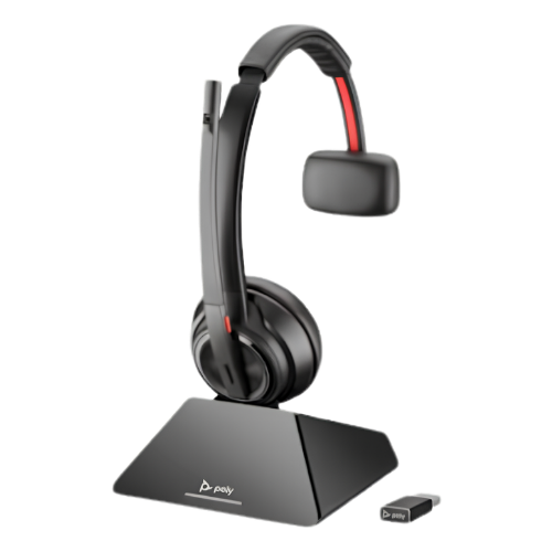 Poly Savi 7410 Office Monaural Microsoft Teams Certified DECT Wireless Headset