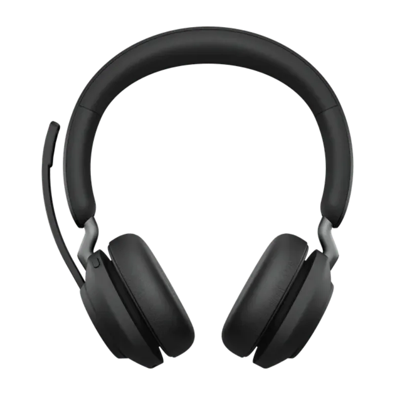 Jabra Evolve2 65 Link 380A UC Stereo Wireless Headset with Stand - Black