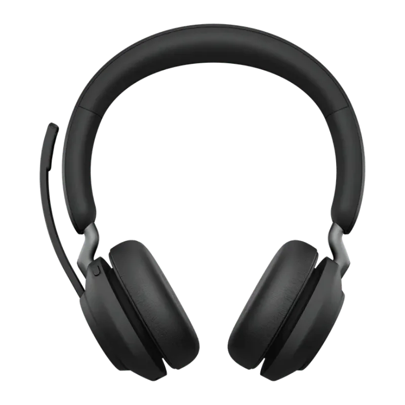 Jabra Evolve2 65 Link 380C MS Stereo Wireless Headset with Stand - Black