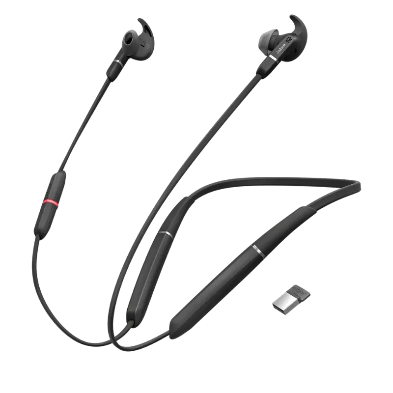 Jabra Evolve 65e UC USB Bluetooth Wireless Earbuds