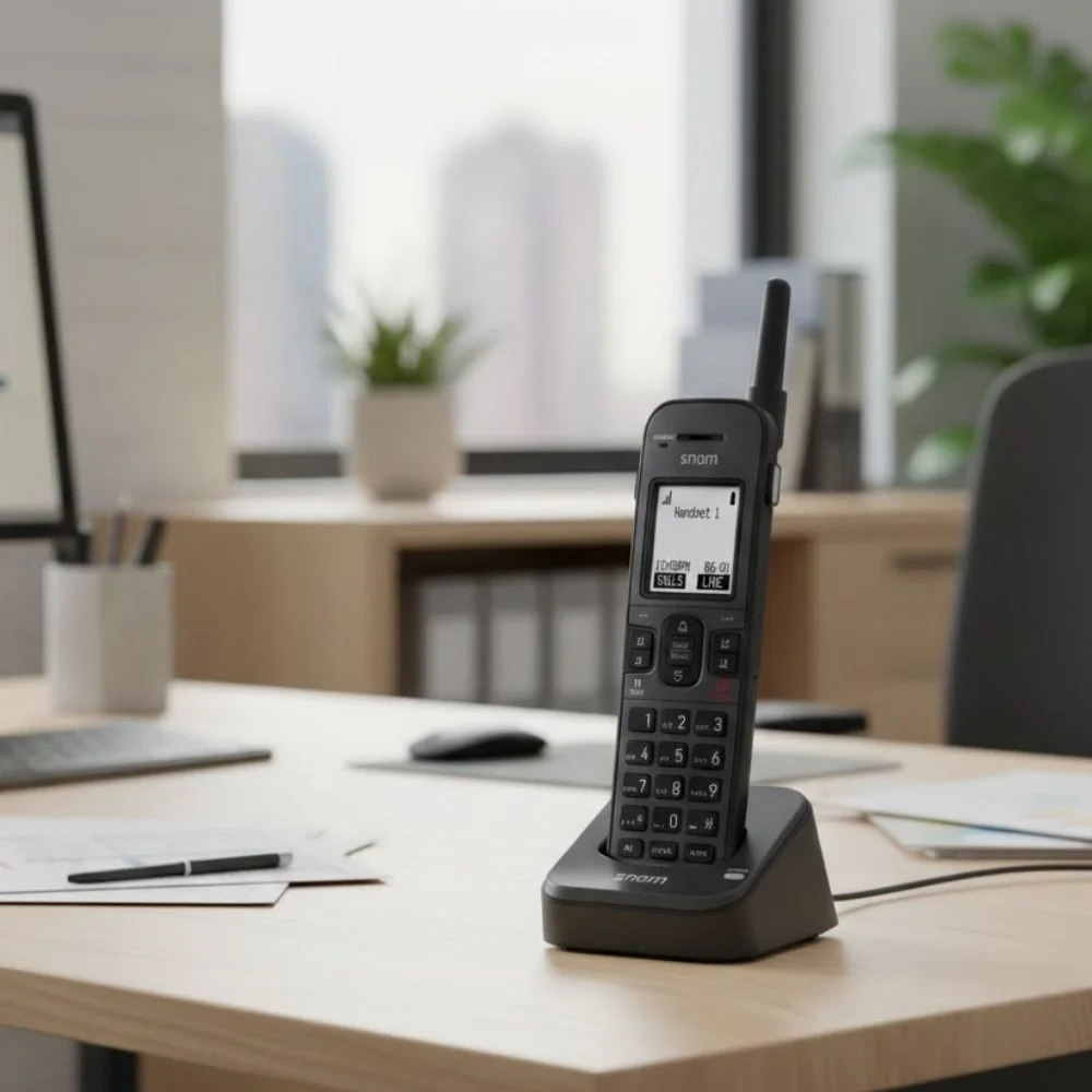 SIP DECT 4-Line Rugged Handset