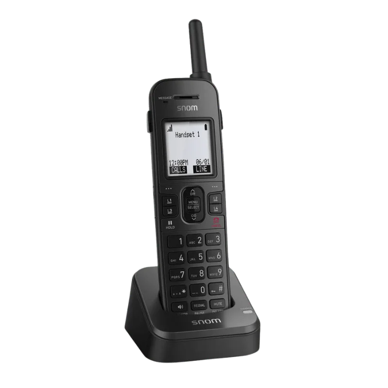 SIP DECT 4-Line Rugged Handset