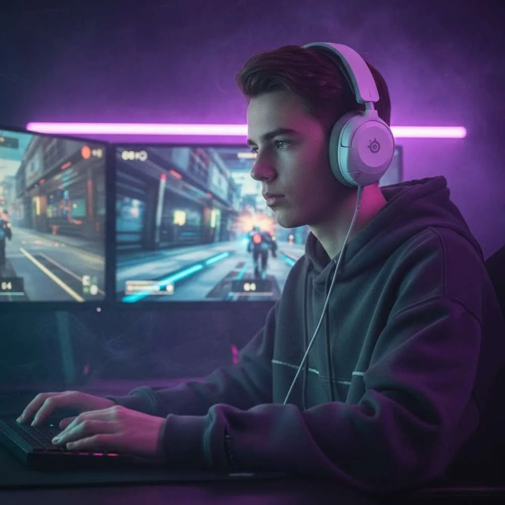 SteelSeries Professional Gaming Gear Arctis Nova 1 White Wired for PC