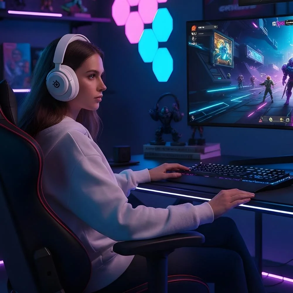 SteelSeries Professional Gaming Gear Arctis Nova 5x Wireless White Gaming Headset 1