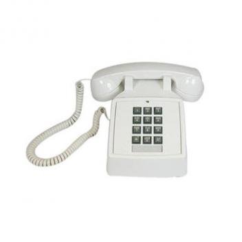 Cortelco Desk Phone with Volume - White