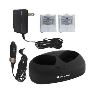 Midland Radio Desktop Charger, Batteries, Adapter