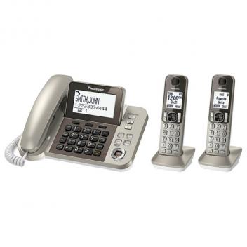 Panasonic KX-TGF352N Caller ID Cordless/Corded Phone System - Gold