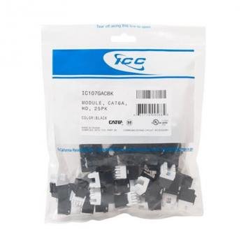 MODULE, CAT6A, HD, 25PK, BLACK