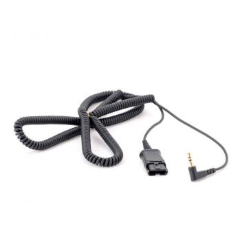 Plantronics 10FT Spare Cable Assembly Coil Cord 2.5MM to QD