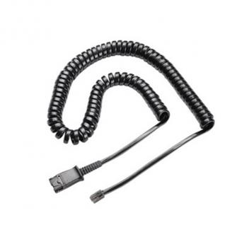 Plantronics 26716-01 QD to Male Modular Coil Cable U10