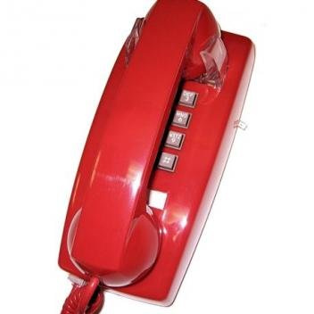 255447-VBA-NDL Wall No Dial Red