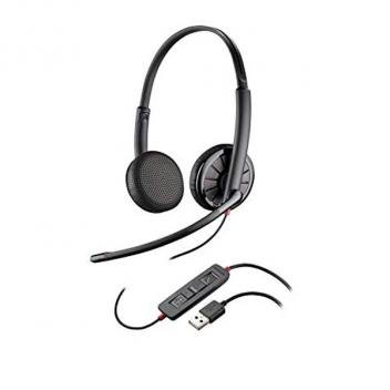 Auriculares plantronics blackwire 8225m/ con micrófono/ usb/ negros