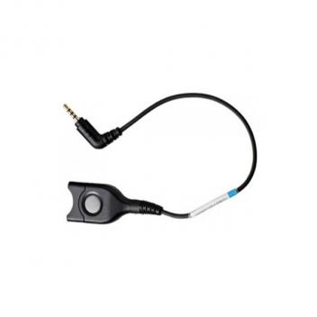 Sennheiser CCEL191 DECT/GSM cable, easy disconnect to 2.5 mm 3- pole plug, 4 inch. straight cable