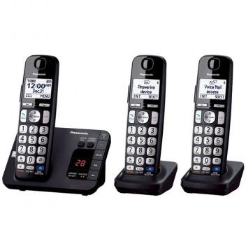 Panasonic KX-TGE233B Large Keypad Expandable Cordless Handsets